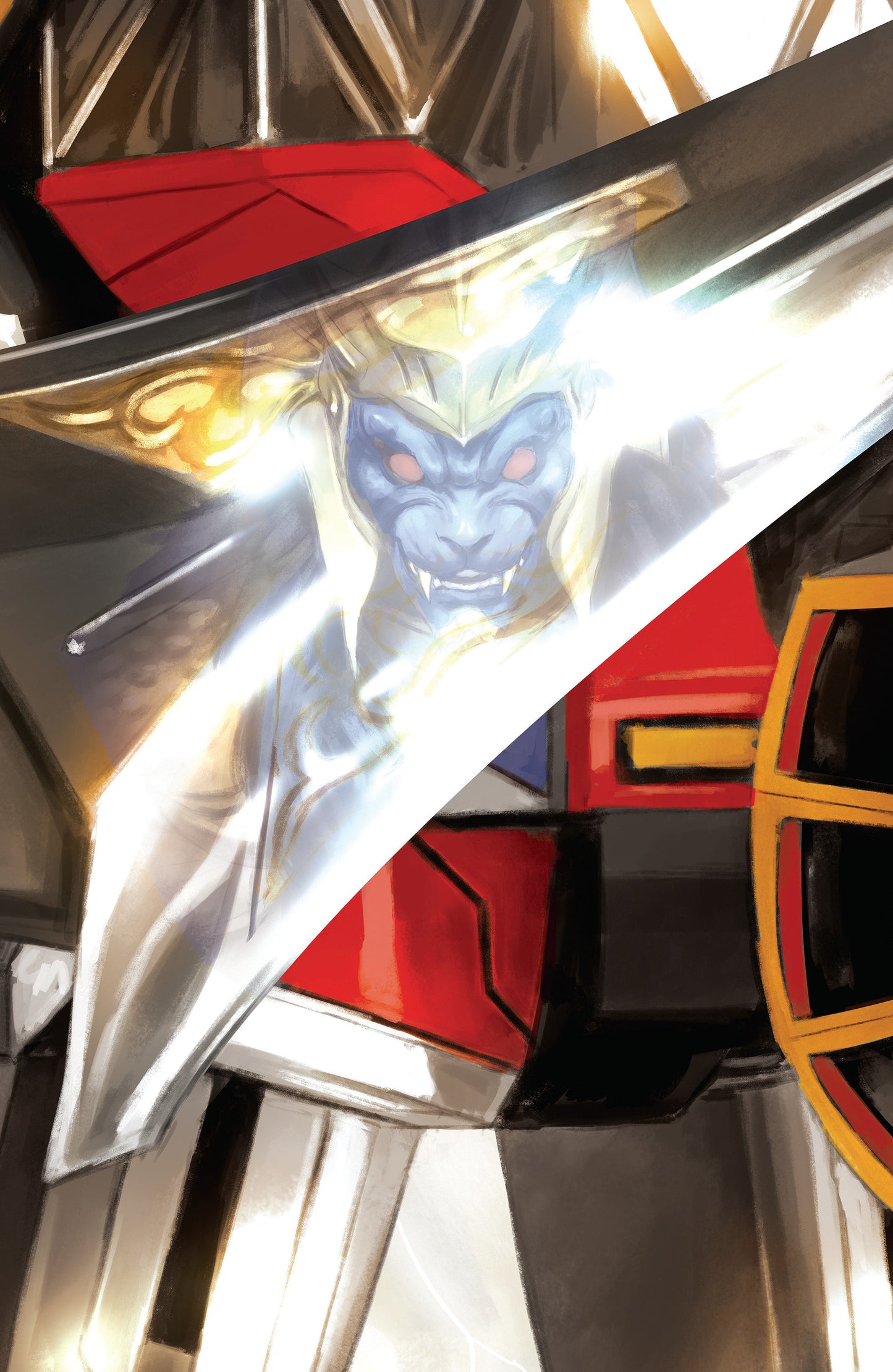 Mighty Morphin Power Rangers (2026) #5 C Megazord Card Stock Connecting Variant (Full Art, Mercado) ISBN: 84428401334505031 - FOC DATE: 9/20/26 - Release Date: 10/28/26