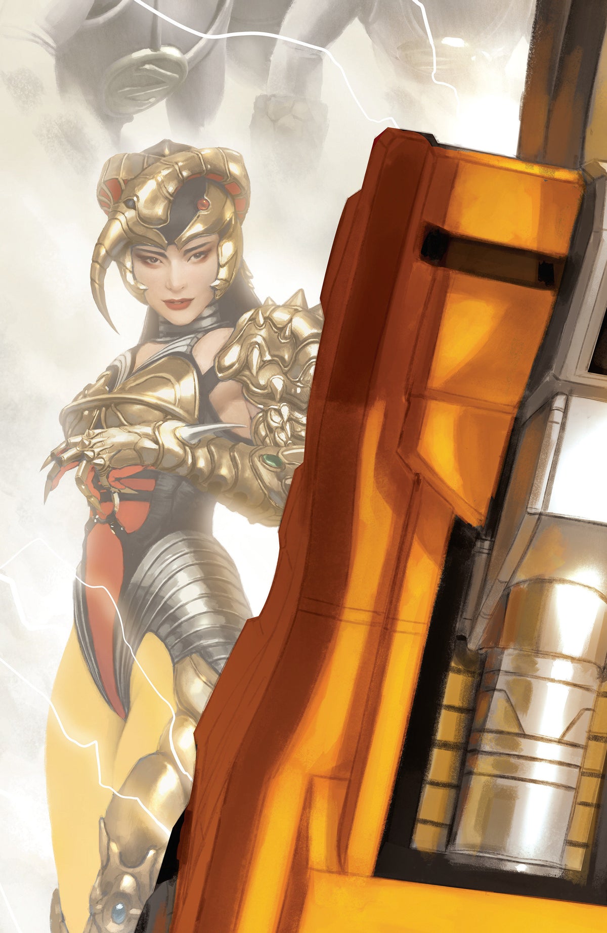 Mighty Morphin Power Rangers (2026) #7 C Megazord Card Stock Connecting Variant (Full Art, Mercado) ISBN: 84428401334507031 - FOC DATE: 11/22/26 - Release Date: 12/30/26