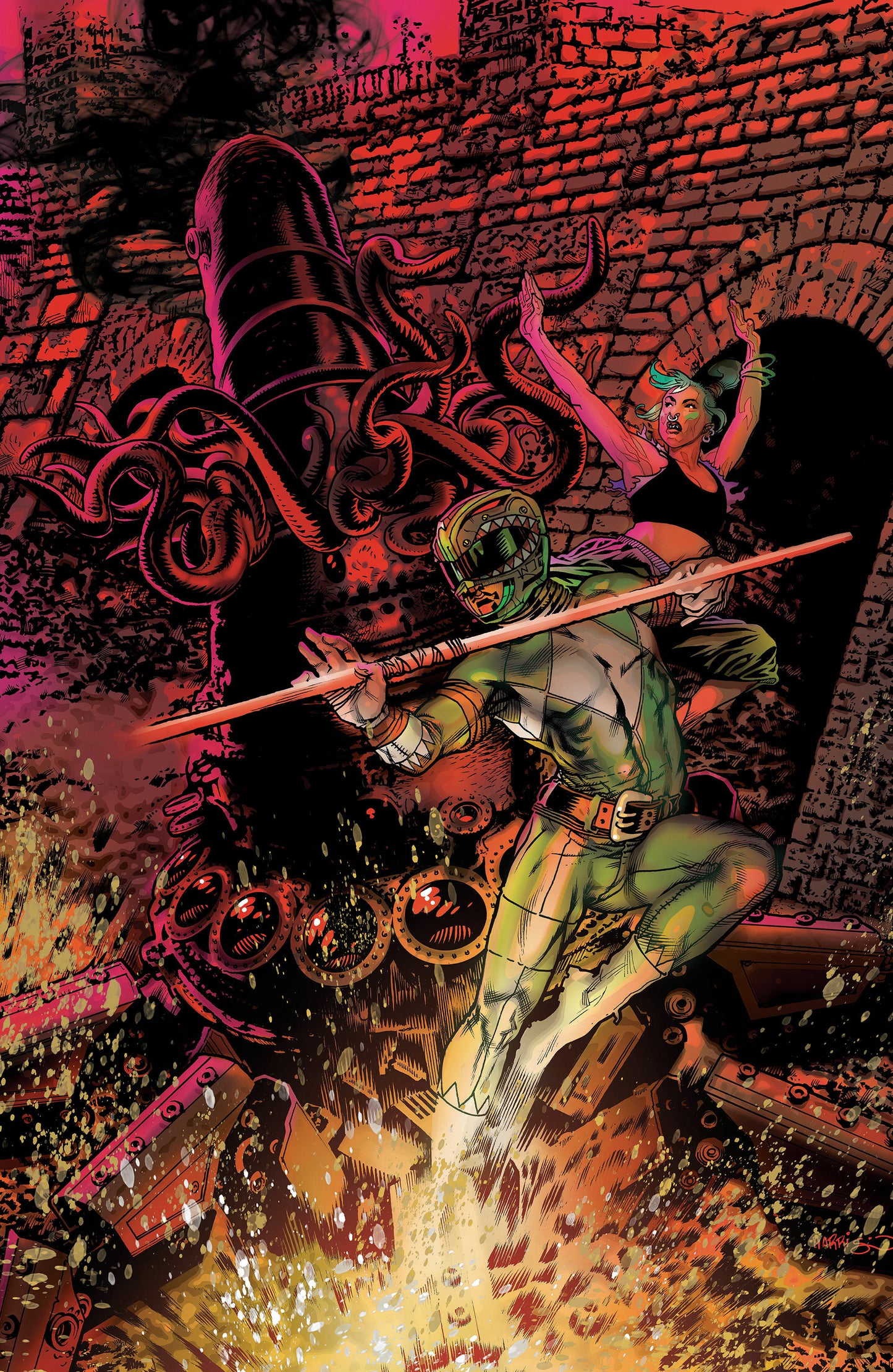 Power Rangers Green #2 D Foil Variant (Full Art, Foil, Harris) ISBN: 84428401346802041 - FOC DATE: 8/16/26 - Release Date: 9/23/26