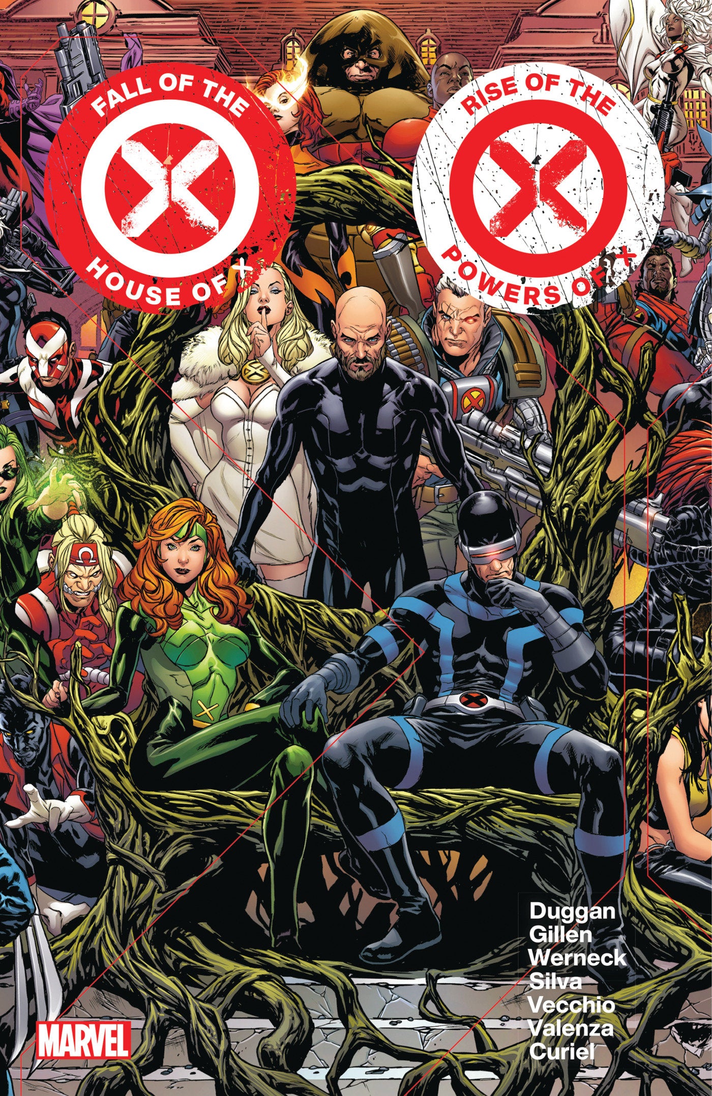 FALL OF THE HOUSE OF X/RISE OF THE POWERS OF X OMNIBUS MARK BROOKS COVER - Release Date: 8/5/25