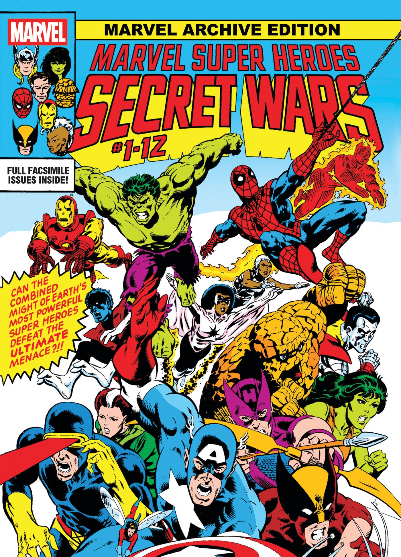 MARVEL ARCHIVE EDITION: MARVEL SUPER HEROES SECRET WARS GALLERY EDITION MIKE ZECK ORIGINAL FIRST ISSUE COVER - Release Date: 9/16/25