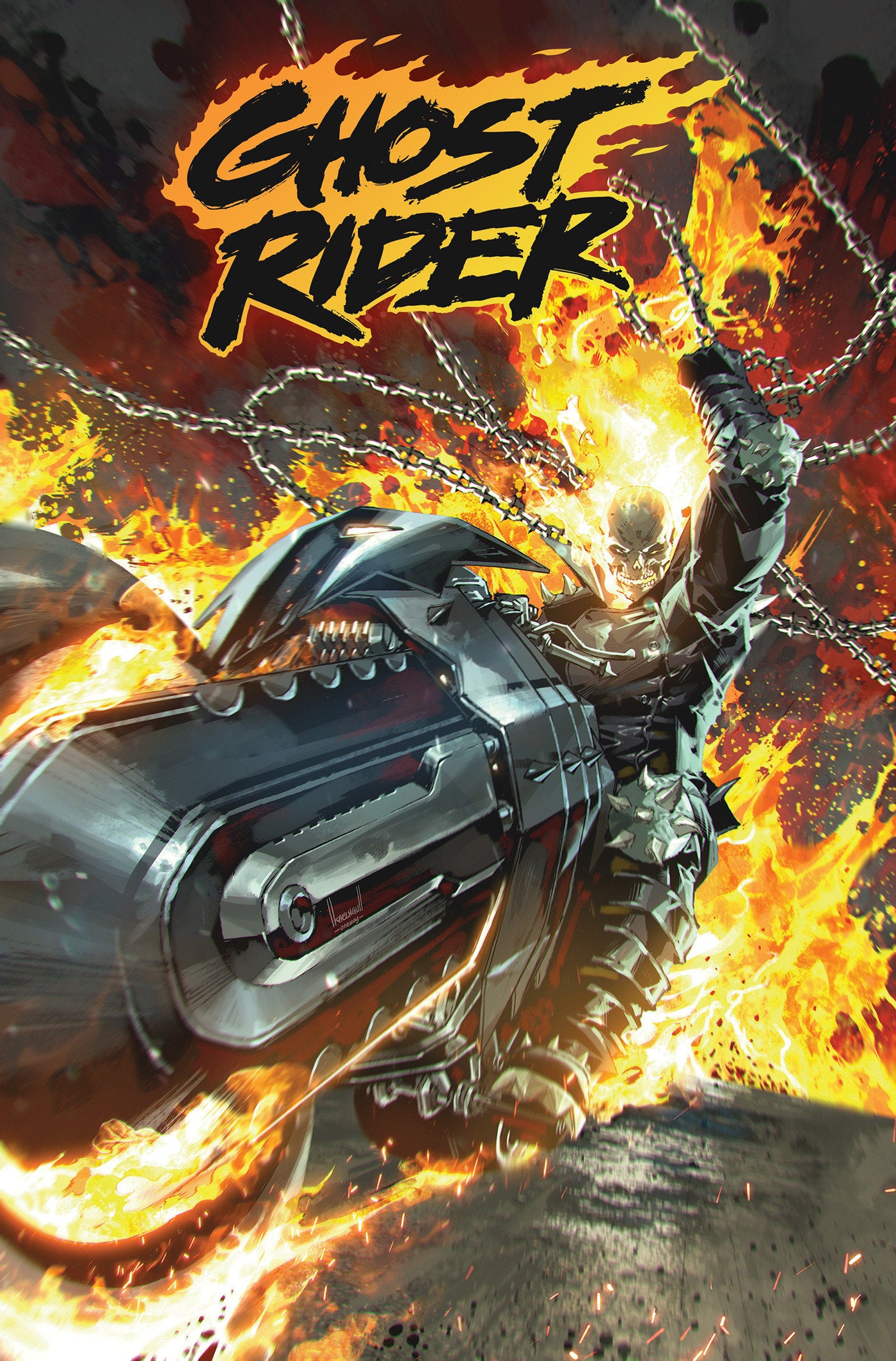Ghost Rider By Benjamin Percy Omnibus Kael Ngu Cover ISBN: 9781302966676 - FOC DATE: 5/3/26 - Release Date: 10/13/26