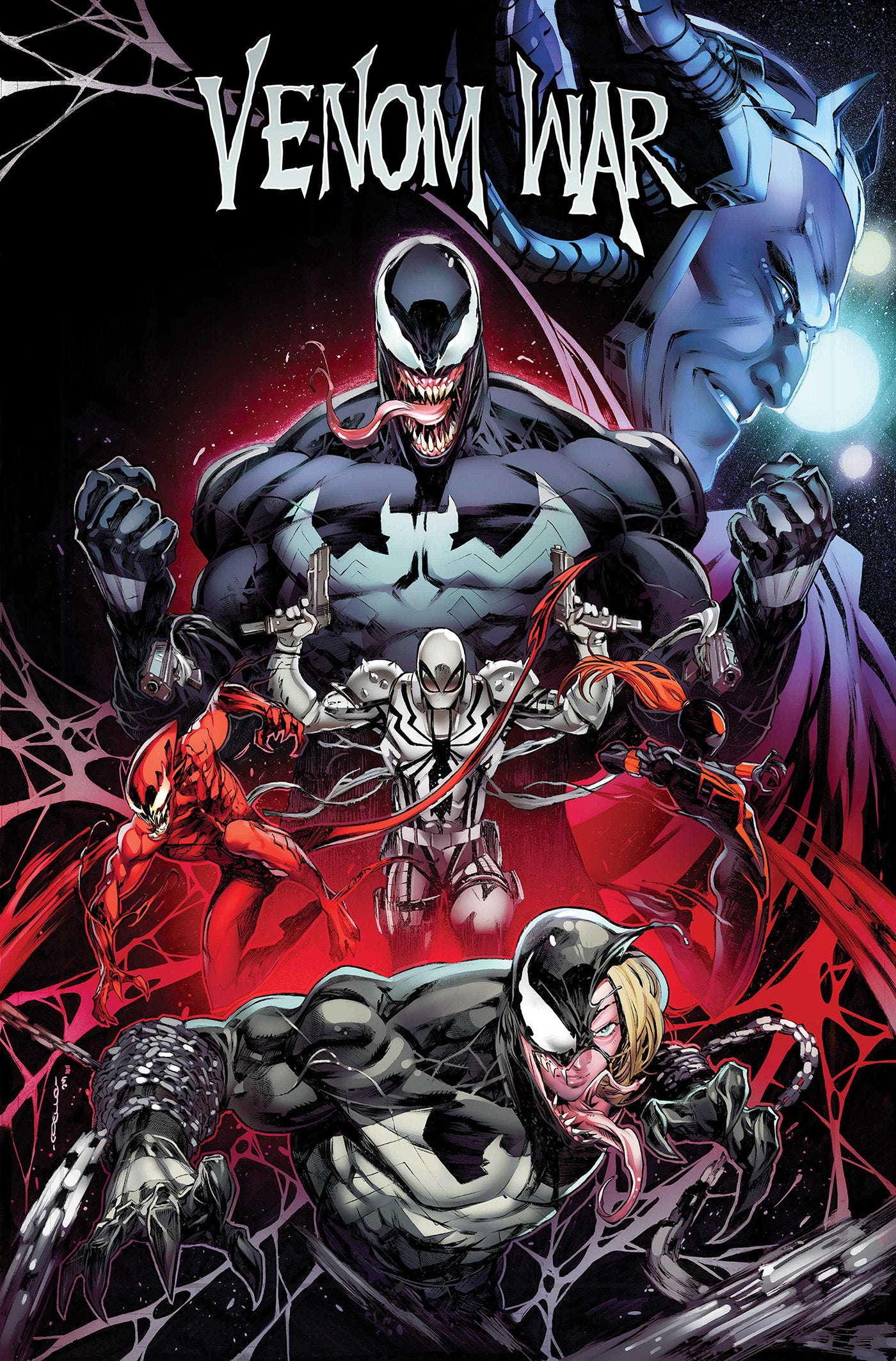 Venom War Omnibus Iban Coello Cover ISBN: 9781302966850 - FOC DATE: 6/28/26 - Release Date: 12/8/26