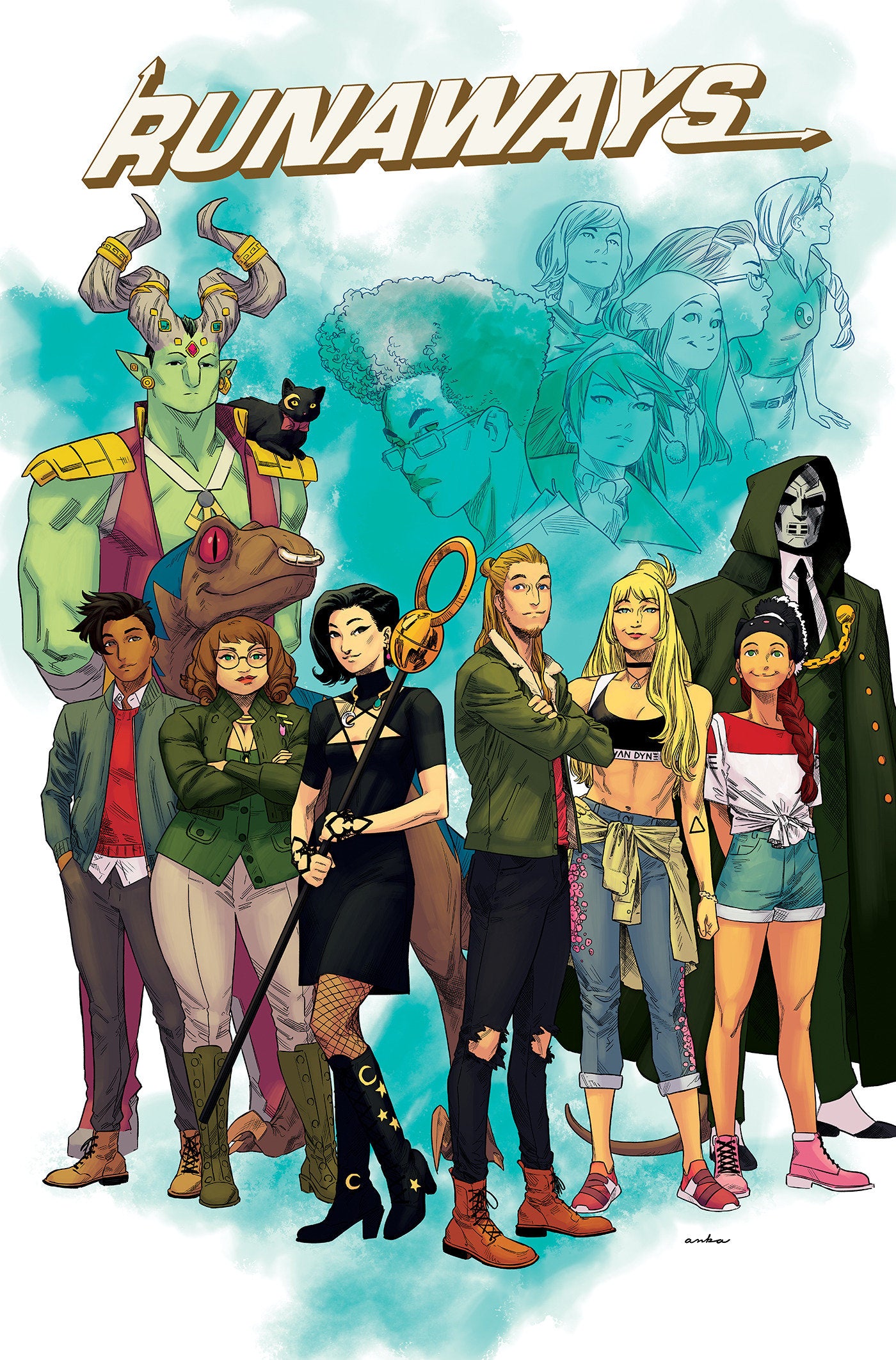 Runaways By Rainbow Rowell Omnibus Kris Anka Cover ISBN: 9781302966898 - FOC DATE: 8/2/26 - Release Date: 1/12/27