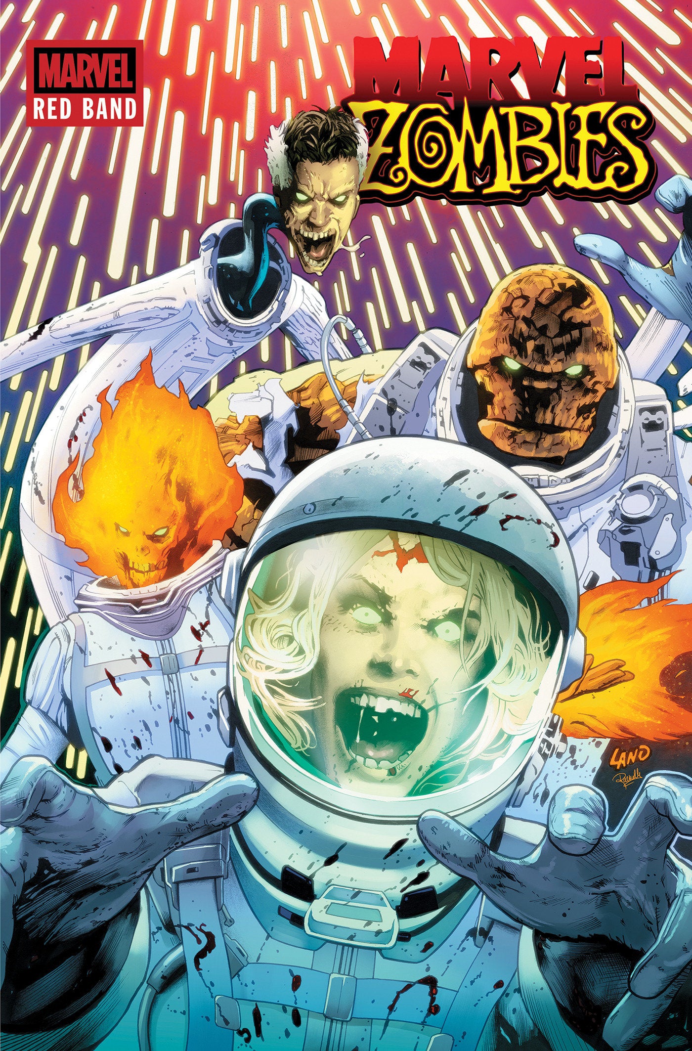 Marvel Zombies: Red Band - Death Story ISBN: 9781302967611 - FOC DATE: 3/8/26 - Release Date: 5/19/26
