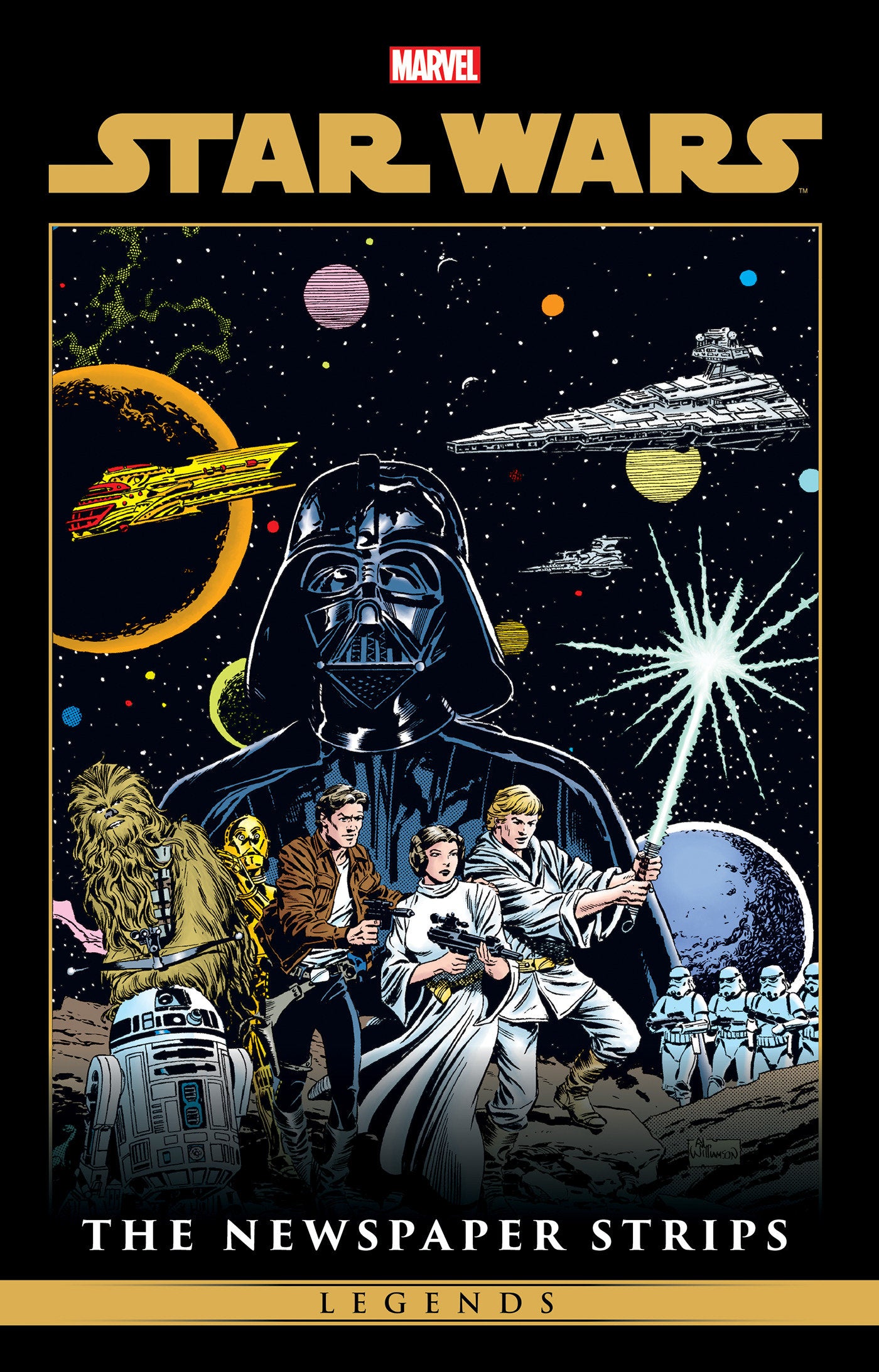 Star Wars Legends: The Newspaper Strips Omnibus Al Williamson Early Adventures Cover ISBN: 9781302968014 - FOC DATE: 02/09/2026 - Release Date: 07/21/2026