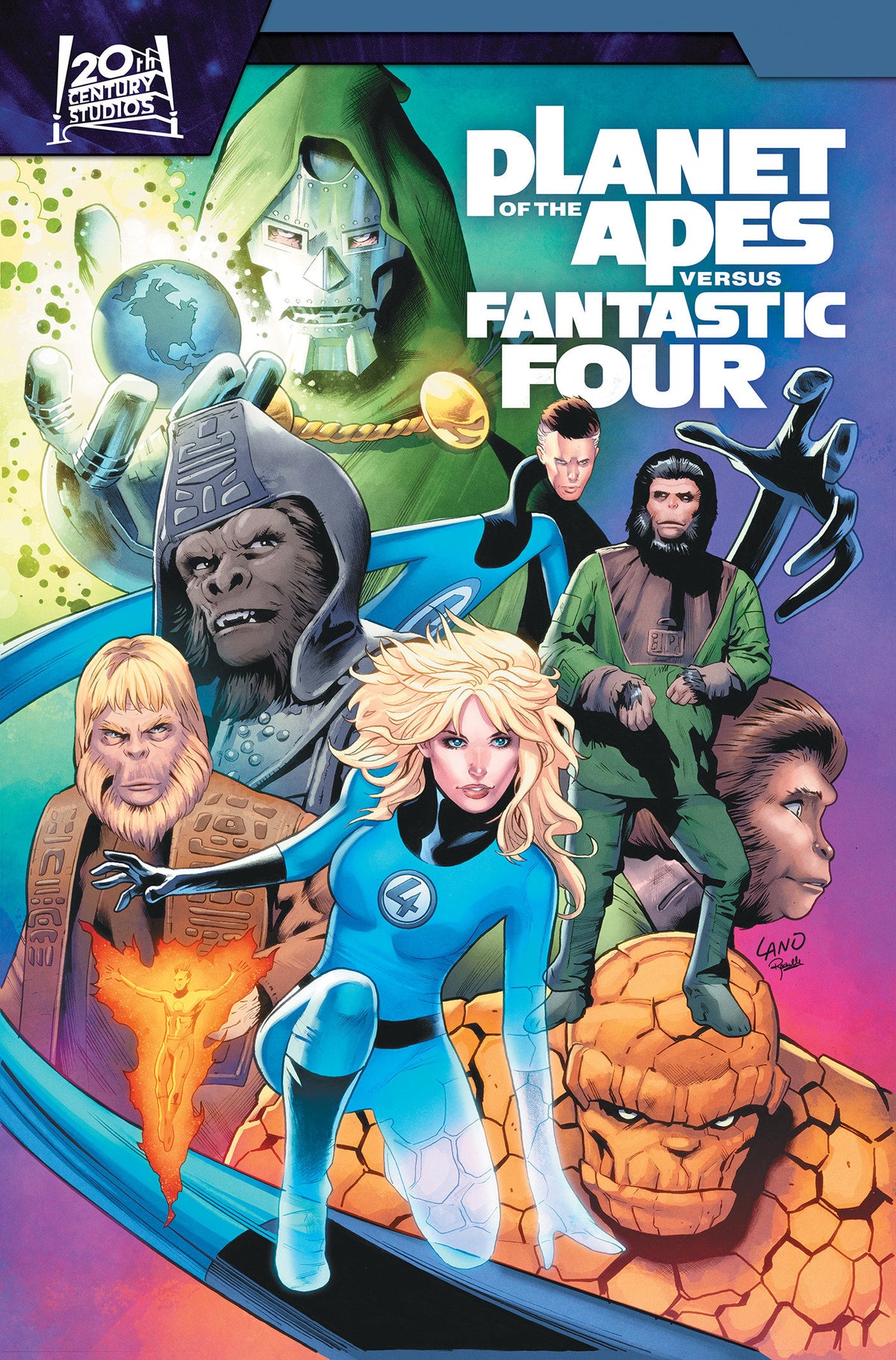 Planet Of The Apes Vs. Fantastic Four ISBN: 9781302968144 - FOC DATE: 8/30/26 - Release Date: 11/10/26