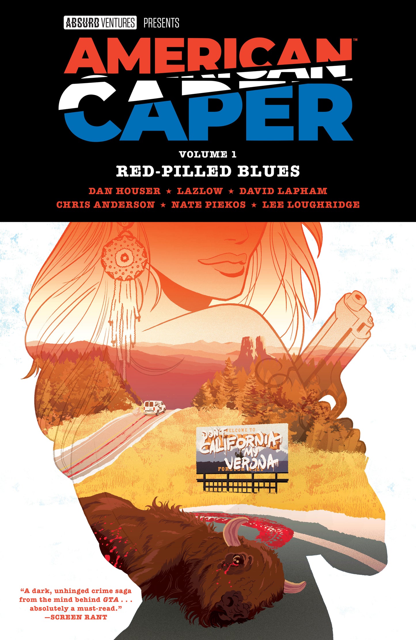 American Caper Volume 1: Red-Pilled Blues ISBN: 9781506754055 - FOC DATE: 3/22/26 - Release Date: 6/23/26