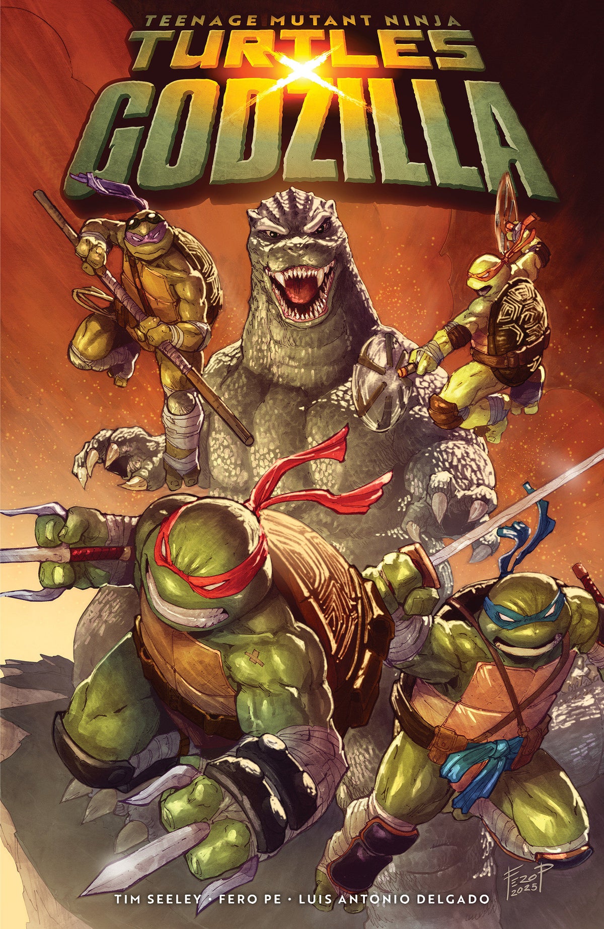 Teenage Mutant Ninja Turtles x Godzilla ISBN: 9798887245096 - FOC DATE: 7/26/26 - Release Date: 9/1/26