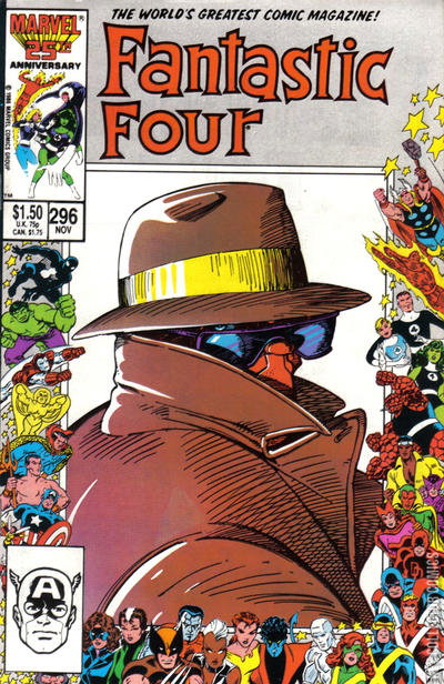 Fantastic Four #296 (1986) Marvel 20th Anniversary Frame Cover - CONDITION: VF - IN STOCK