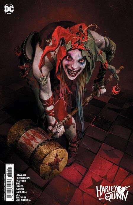 HARLEY QUINN #37 CVR D INC 1:50 SEBASTIAN FIUMARA CARD STOCK VAR - Release Date: 2/27/24