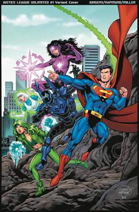 1:25 JUSTICE LEAGUE UNLIMITED #5 CVR F INC 1:25 DAN JURGENS CARD STOCK VAR  - Release Date:  3/26/25