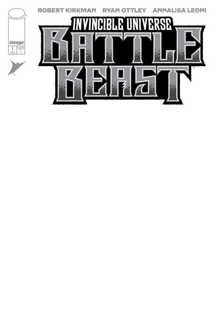 INVINCIBLE UNIVERSE BATTLE BEAST #1 CVR I BLANK SKETCH VAR  - Release Date:  4/23/25