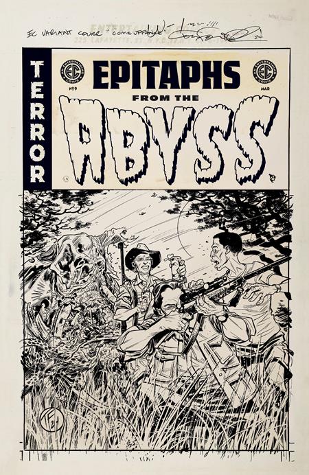 1:20 EC EPITAPHS FROM THE ABYSS #9 (OF 12) CVR D INC 1:20 TOM FOWLER B&W ARTIST EDITION VAR  - Release Date:  3/19/25