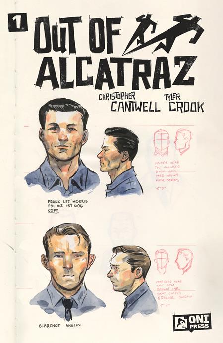 1:10 OUT OF ALCATRAZ #1 (OF 5) CVR D INC 1:10 TYLER CROOK SKETCHBOOK VAR  - Release Date:  3/19/25