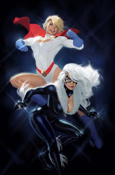 DC MARVEL SUPERMAN SPIDER-MAN #1 (ONE SHOT) CVR V DAVID TALASKI POWER GIRL & BLACK CAT CARD STOCK VAR ISBN: 76194139647700136 - FOC DATE: 3/2/26  - Release Date: 3/25/26