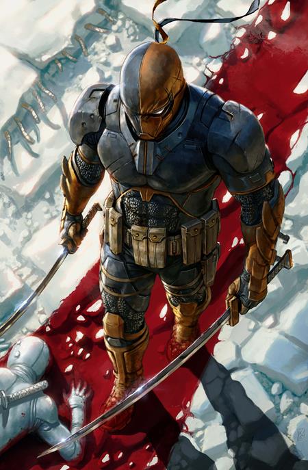 DEATHSTROKE THE TERMINATOR #1 CVR C KYUYONG EOM CARD STOCK VAR ISBN: 76194139721400131 - FOC DATE: 2/23/26  - Release Date: 3/18/26