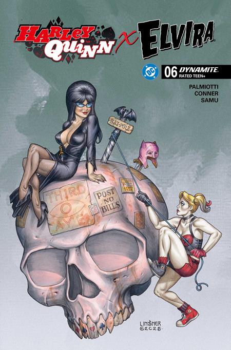 HARLEY QUINN X ELVIRA #6 CVR C JOSEPH MICHAEL LINSNER VAR ISBN: 72513035710606031 - FOC DATE: 2/16/26  - Release Date: 3/18/26