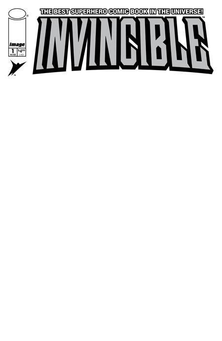 INVINCIBLE FOIL EDITION #1 REPRINT CVR D BLANK SKETCH VAR ISBN: 70985304593900141 - FOC DATE: 2/16/26  - Release Date: 3/11/26