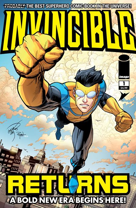 INVINCIBLE RETURNS FACSIMILE EDITION #1 CVR B ERIK LARSEN & RYAN OTTLEY VAR ISBN: 70985304592200121 - FOC DATE: 3/2/26  - Release Date: 3/25/26
