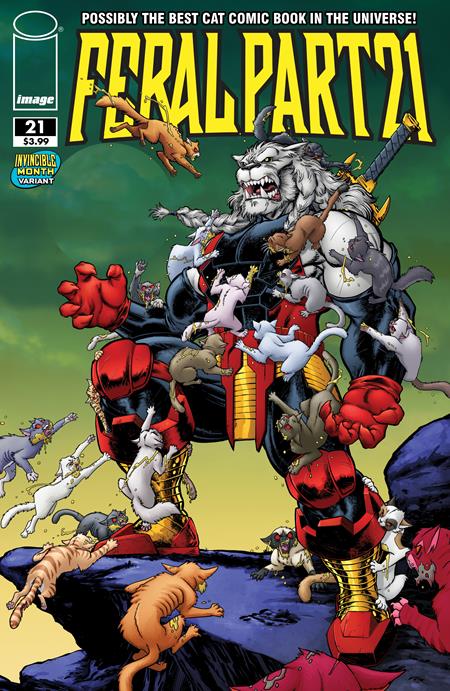 FERAL #21 CVR E TONY FLEECS & TRISH FORSTNER INVINCIBLE TEAM UP VAR ISBN: 70985303949502151 - FOC DATE: 3/2/26  - Release Date: 3/25/26