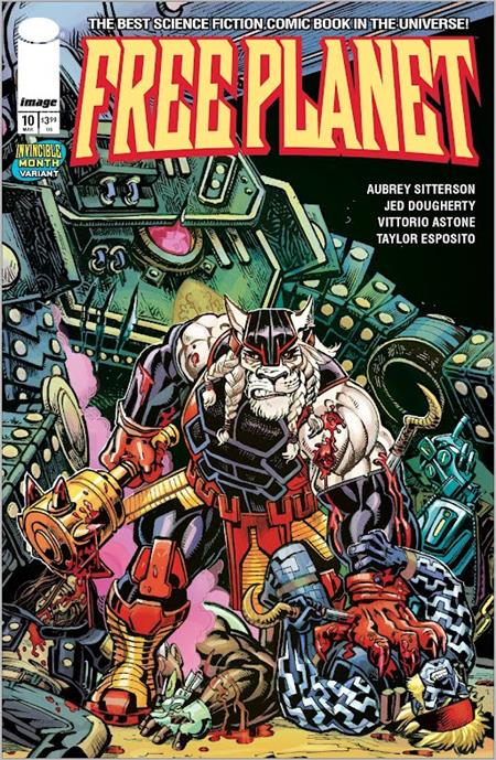 FREE PLANET #10 CVR C JED DOUGHERTY INVINCIBLE TEAM UP VAR ISBN: 70985304314001031 - FOC DATE: 2/16/26  - Release Date: 3/11/26