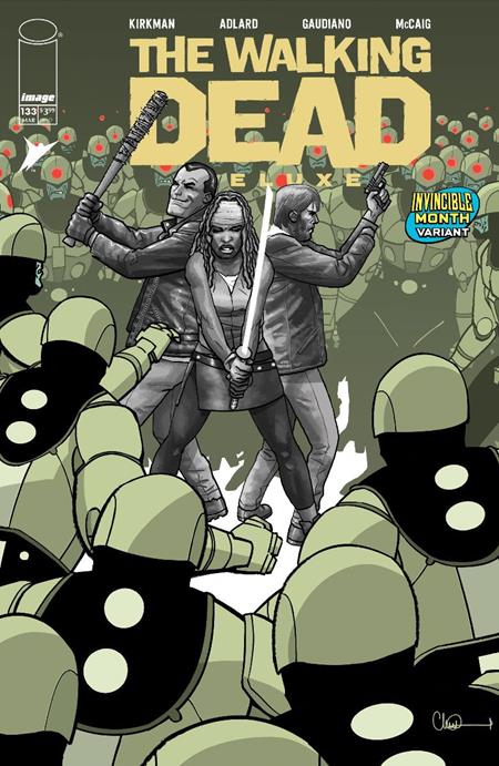 WALKING DEAD DELUXE #133 CVR E DAVID FINCH & DAVE MCCAIG INVINCIBLE TEAM UP VAR (MR) ISBN: 70985303037913351 - FOC DATE: 2/23/26  - Release Date: 3/18/26