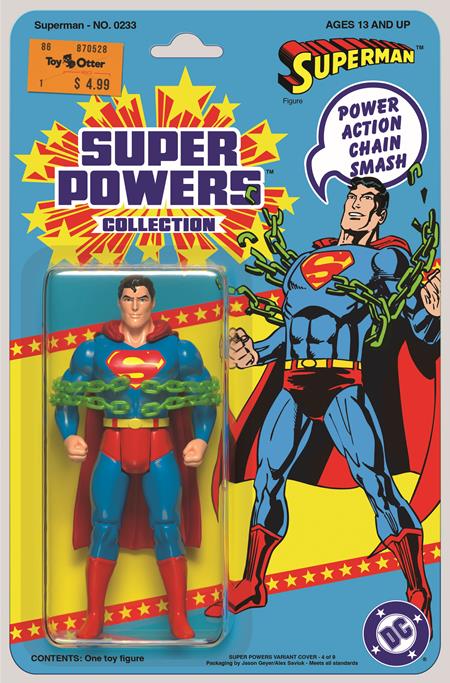 SUPERMAN #233 FACSIMILE EDITION CVR B JASON GEYER & ALEX SAVIUK SUPER POWERS CARD STOCK VAR  - Release Date:  4/9/25