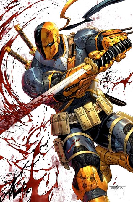 DEATHSTROKE THE TERMINATOR #2 CVR C TYLER KIRKHAM CARD STOCK VAR ISBN: 76194139721400231 - FOC DATE: 3/23/26  - Release Date: 4/15/26