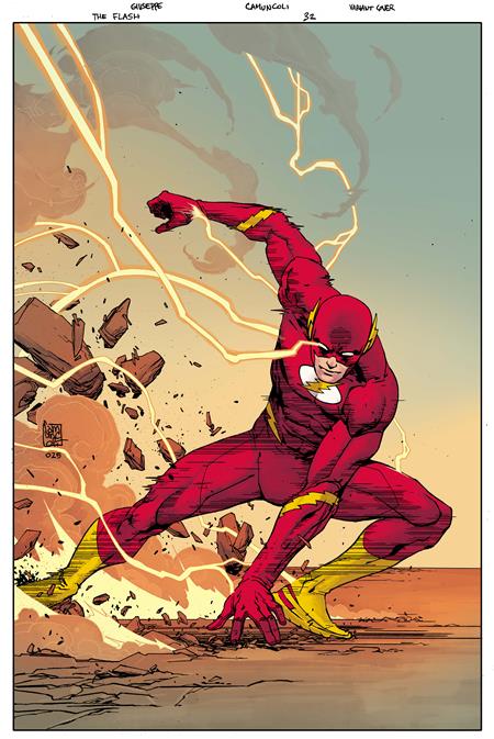 FLASH #32 CVR C GIUSEPPE CAMUNCOLI CARD STOCK VAR ISBN: 76194138164003231 - FOC DATE: 3/29/26  - Release Date: 4/22/26