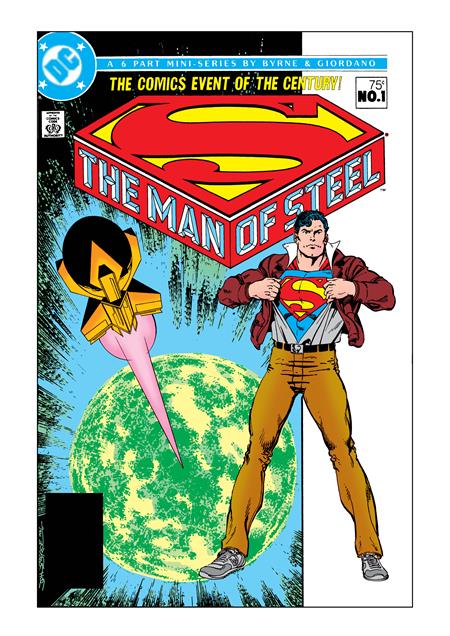 MAN OF STEEL #1 FACSIMILE EDITION CVR A JOHN BYRNE ISBN: 76194139515900111 - FOC DATE: 3/23/26  - Release Date: 4/15/26