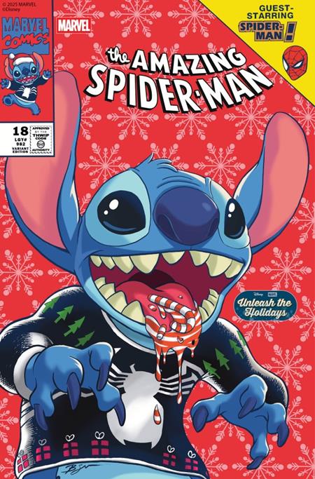 DF AMAZING SPIDER-MAN #18 BEN SU STITCH HOMAGE VARIANT CGC GRADED ISBN: 72513036457900100 - FOC DATE: 3/2/26  - Release Date: 4/29/26