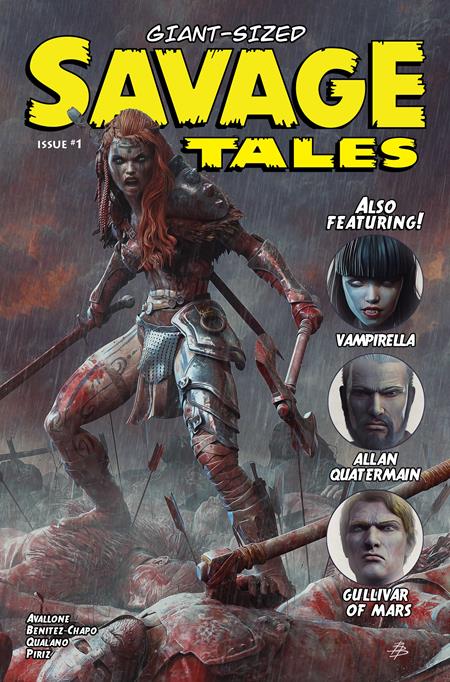 GIANT SIZED SAVAGE TALES (ONE SHOT) CVR A BJORN BARENDS RED SONJA ISBN: 72513036402901011 - FOC DATE: 3/29/26  - Release Date: 4/29/26