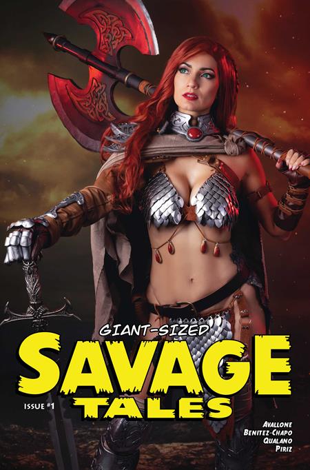 GIANT SIZED SAVAGE TALES (ONE SHOT) CVR C IVY COSPLAY RED SONJA VAR ISBN: 72513036402901031 - FOC DATE: 3/29/26  - Release Date: 4/29/26