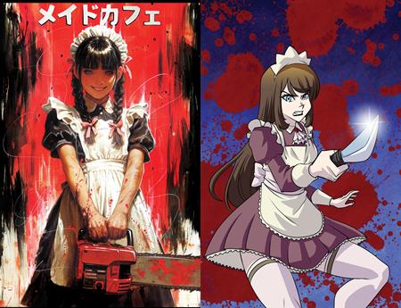 MAID CAFE #2 CVR D NAOMI GRIFFIN TODD SKULL & REMY EISU MOKHTAR HOLOFOIL FLIP VAR ISBN: 60283502325600241 - FOC DATE: 3/8/26  - Release Date: 4/22/26