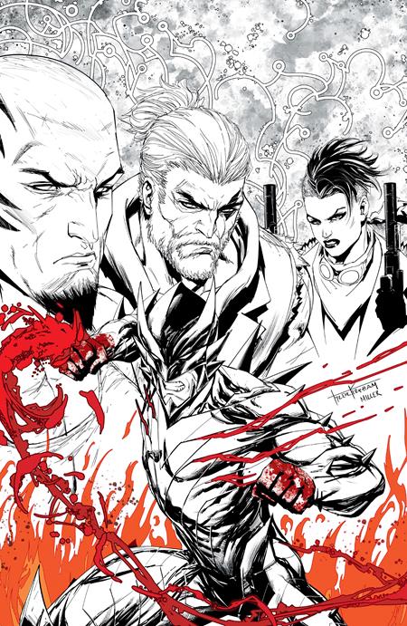 FIREBORN #1 CVR L TYLER KIRKHAM BLACK & WHITE & BLOOD VIRGIN VAR ISBN: 70985304683700131 - FOC DATE: 3/22/26  - Release Date: 4/15/26