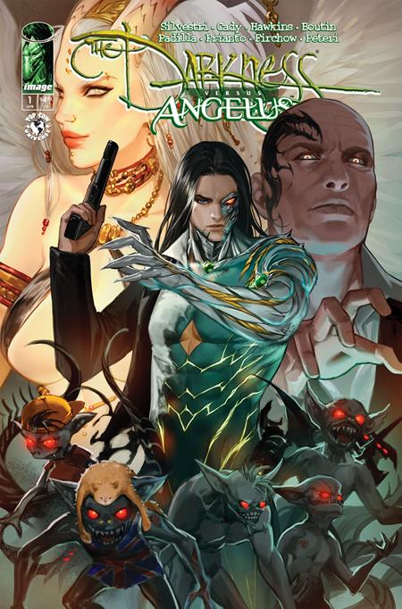 DARKNESS VS ANGELUS (ONE SHOT) CVR B LEIRIX VAR ISBN: 70985304632500121 - FOC DATE: 3/30/26  - Release Date: 4/22/26
