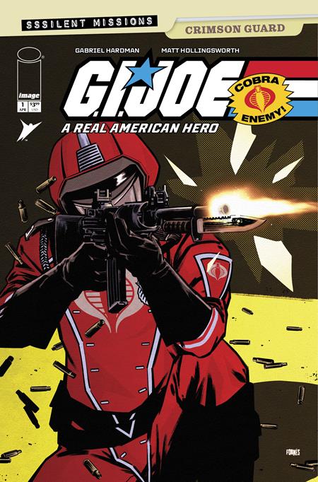 GI JOE A REAL AMERICAN HERO SSSILENT MISSIONS CRIMSON GUARD #1 (ONE SHOT) CVR B JORGE FORNES VAR ISBN: 70985304626400121 - FOC DATE: 3/15/26  - Release Date: 4/8/26