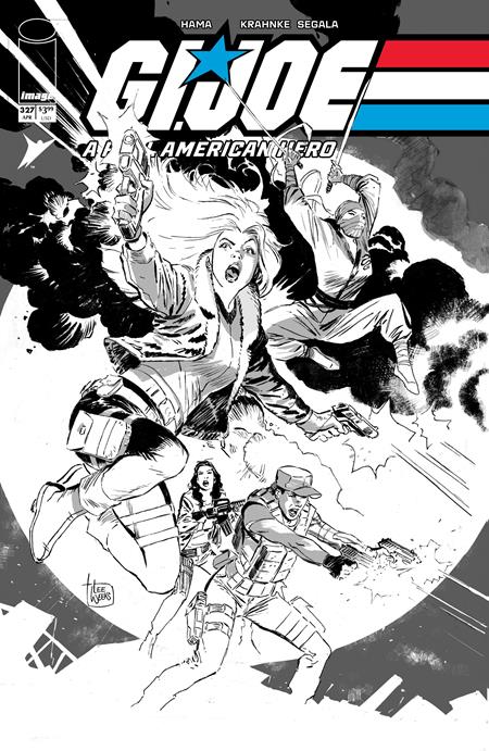 GI JOE A REAL AMERICAN HERO #327 CVR B LEE WEEKS B&W VAR ISBN: 70985303878832721 - FOC DATE: 3/15/26  - Release Date: 4/8/26
