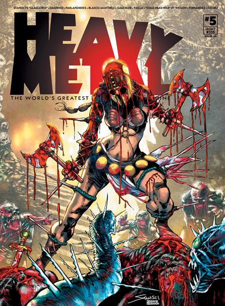 HEAVY METAL MAGAZINE #5 CVR B JOHN STANISCI VAR (MR) ISBN: 85007130300100521 - FOC DATE: 3/8/26  - Release Date: 4/29/26