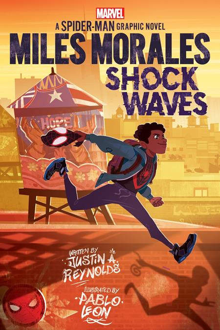 MILES MORALES SHOCK WAVES TP AN ORIGINAL SPIDER-MAN GRAPHIC NOVEL Previously Offered thru Other Distributors ISBN: 9781338648034 - FOC DATE: 3/9/26  - Release Date: 4/15/26