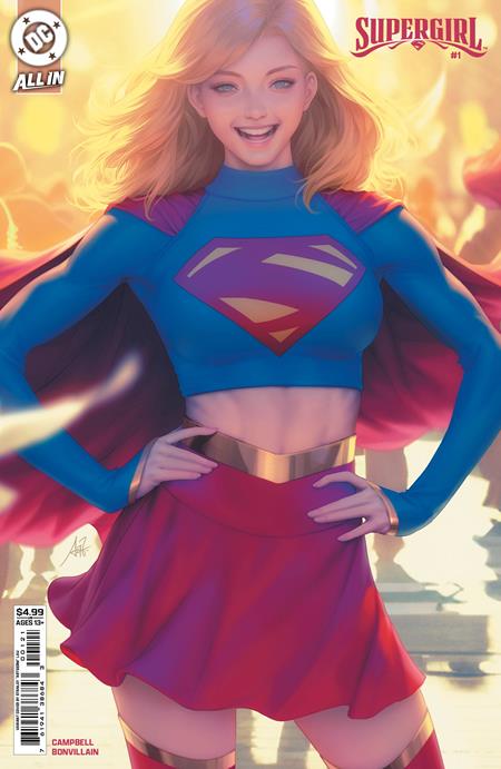 SUPERGIRL #1 CVR B STANLEY ARTGERM LAU CARD STOCK VAR  - Release Date:  5/14/2025