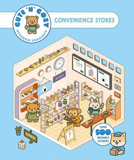 CUTE N COZY STICKER THERAPY TP CONVENIENCE STORES ISBN: 9781837761401 - FOC DATE: 4/12/26  - Release Date: 5/27/26