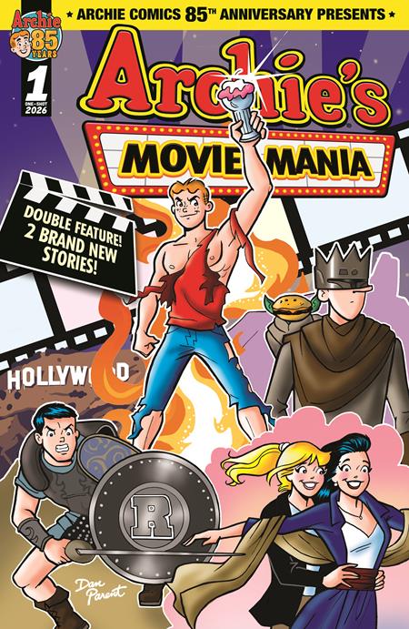 ARCHIE COMICS 85TH ANNIVERSARY PRESENTS ARCHIES MOVIE MANIA #1 (ONE SHOT) CVR A DAN PARENT ISBN: 76281666843900111 - FOC DATE: 4/19/26  - Release Date: 5/13/26