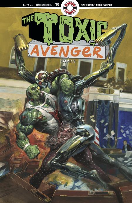TOXIC AVENGER COMICS #10 CVR A FRED HARPER (MR) ISBN: 85647000837001511 - FOC DATE: 5/31/26  - Release Date: 7/1/26