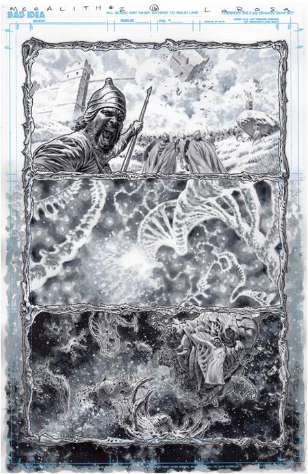 OLYMPUS SAGA MEGALITH #1 (OF 4) CVR ZB LEWIS LAROSA ORIGINAL ART EDITION 25 VAR ISBN: 85001727742701281 - FOC DATE: 4/12/26  - Release Date: 5/13/26