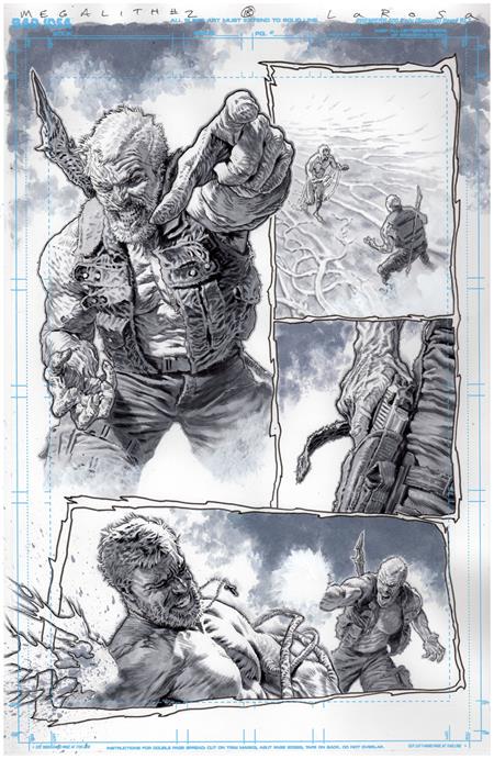 OLYMPUS SAGA MEGALITH #1 (OF 4) CVR ZD LEWIS LAROSA ORIGINAL ART EDITION 27 VAR ISBN: 85001727742701301 - FOC DATE: 4/12/26  - Release Date: 5/13/26