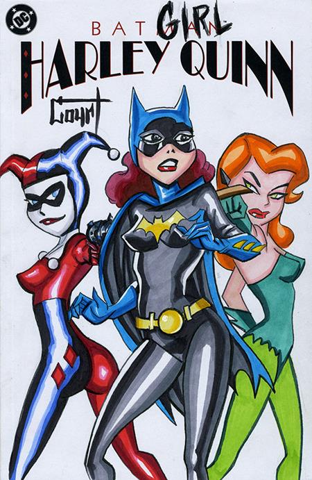 DF BATMAN HARLEY QUINN #1 SIGNED AND REMARKED WITH A BATMAN ADVENTURES #12 HOMAGE SKETCH BY JESSICA COURT ISBN: 72513036523100111 - FOC DATE: 3/29/26  - Release Date: 5/27/26