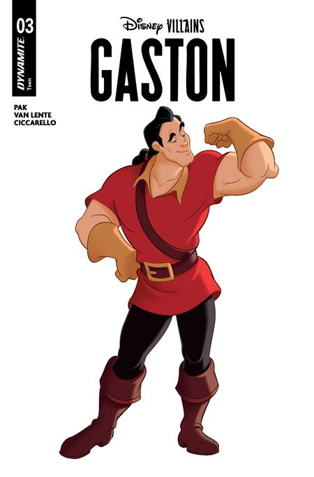 DISNEY VILLAINS GASTON #3 CVR B ANIMATION ART VAR ISBN: 72513035801103021 - FOC DATE: 4/19/26  - Release Date: 5/13/26