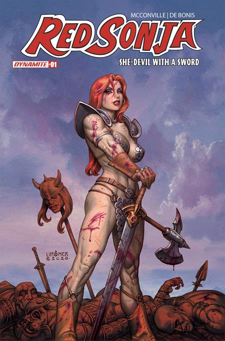 RED SONJA SHE DEVIL WITH A SWORD #1 CVR C JOSEPH MICHAEL LINSNER VAR ISBN: 72513036484501031 - FOC DATE: 4/12/26  - Release Date: 5/6/26